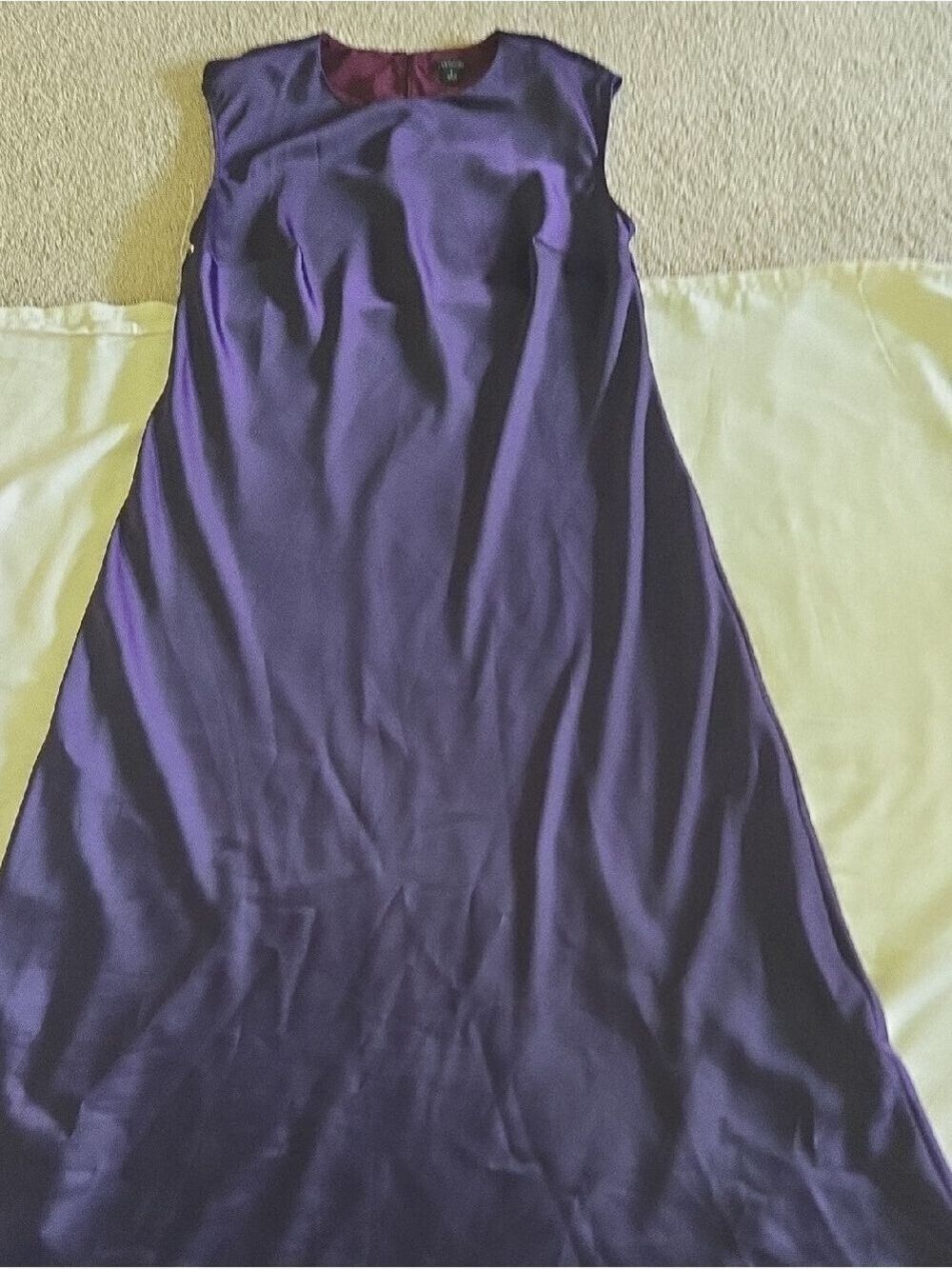 Ann Taylor Two-Tone Purple and Wine Dress